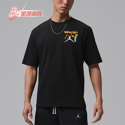 Nike/耐克正品JORDAN男士耐穿印花透气圆领日常运动T恤IF3156-010