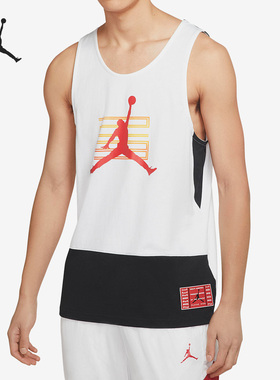 Nike/耐克正品JORDAN运动男子透气圆领无袖背心CW0846-100
