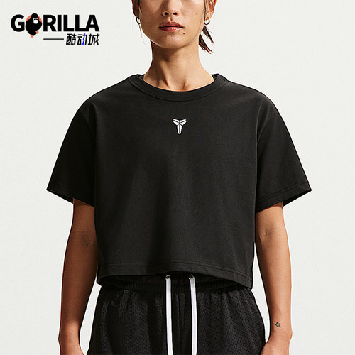 Nike/耐克正品Kobe Dri-FIT女士透气短款篮球短袖T恤IO8290-010