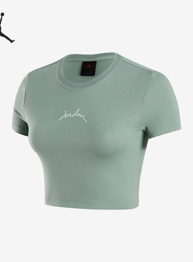 Nike/耐克官方正品JORDAN女士修身透气运动休闲短袖T恤FN5721-304