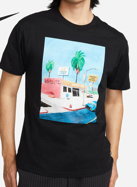 Nike/耐克官方正品 SB男子运动休闲透气印花圆领短袖DR7766-258