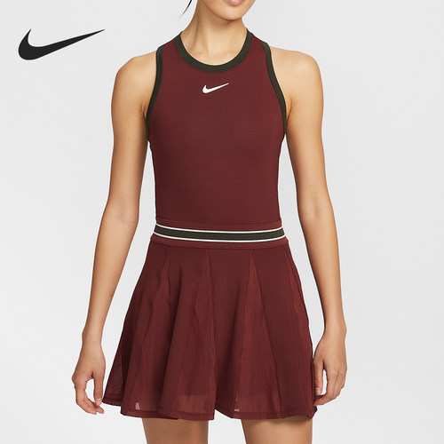 耐克女士网球运动网眼透气连衣裙