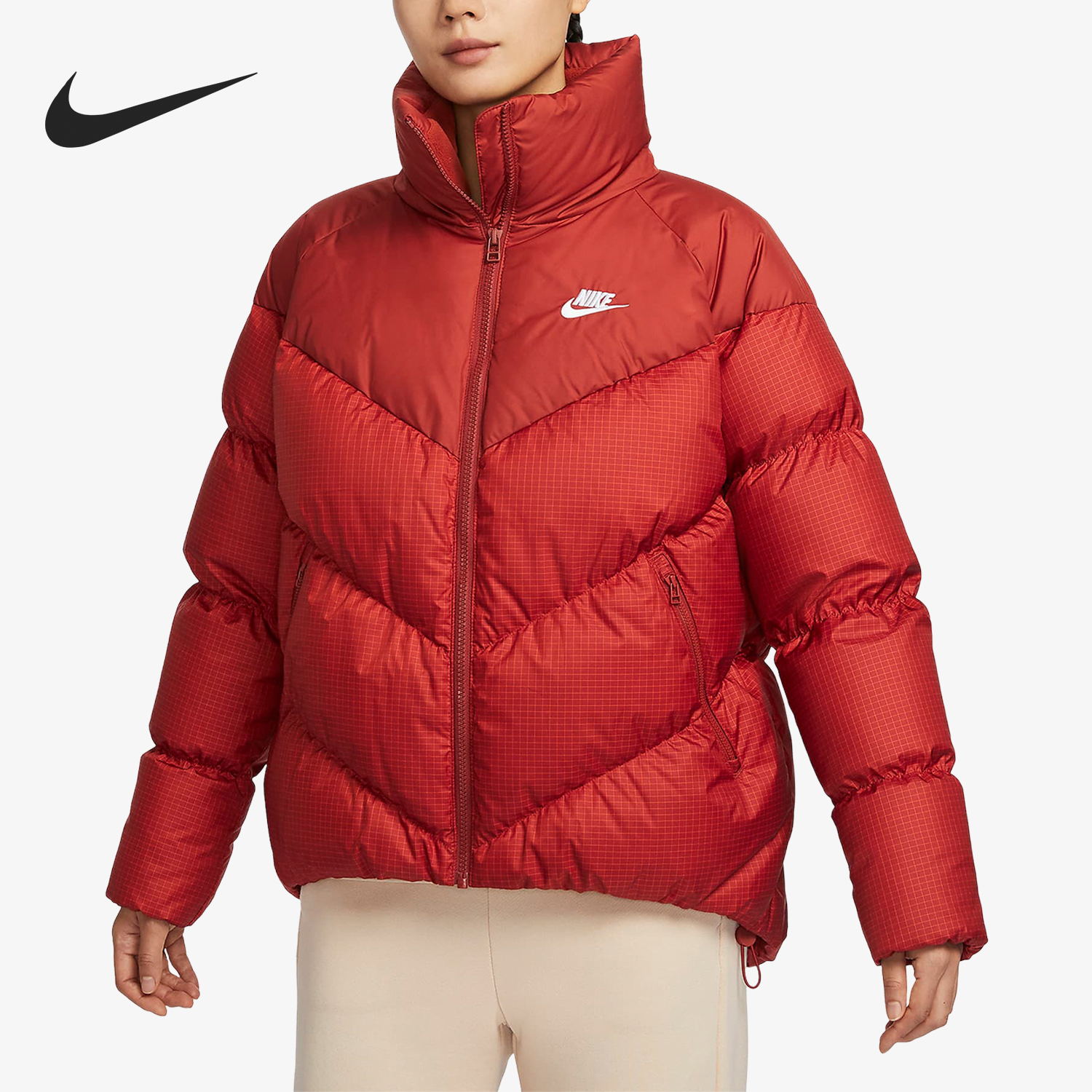 Nike/耐克正品冬季女士时尚立领保暖运动羽绒服FD8212-832