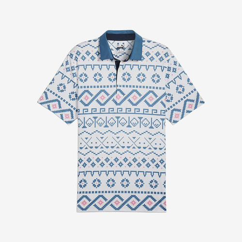 Puma/彪马正品Fair Isle Print男士经典高尔夫Polo衫626836-01