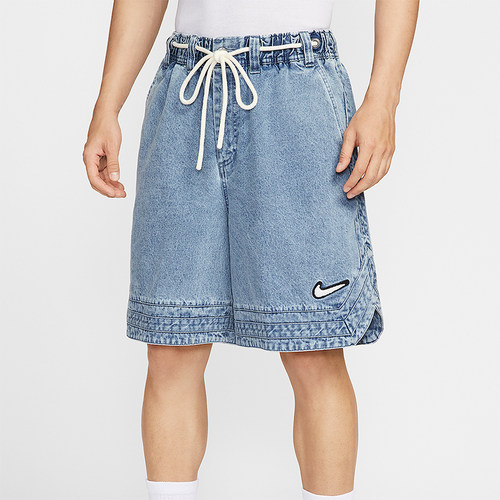 Nike/耐克正品夏季男士复古柔软牛仔布经典篮球短裤HV1914-436