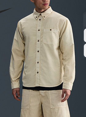 Nike/耐克正品2025男士运动翻领经典舒适透气休闲衬衫HJ7271-234