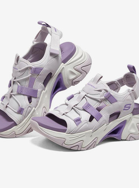 Skechers/斯凯奇正品Stamina V3厚底女子包头运动沙滩凉鞋
