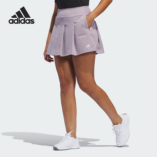 Adidas 女士高尔夫轻盈运动短裙IN4265 2024新款 阿迪达斯官方正品