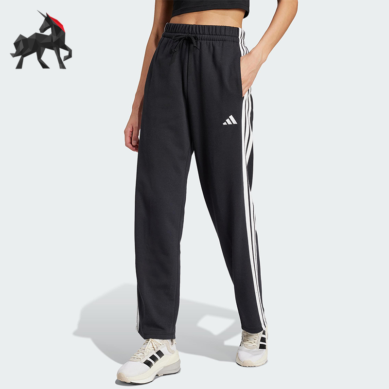 Adidas/阿迪达斯正品W 3S FT OH PT女士运动系带针织长裤JW7182