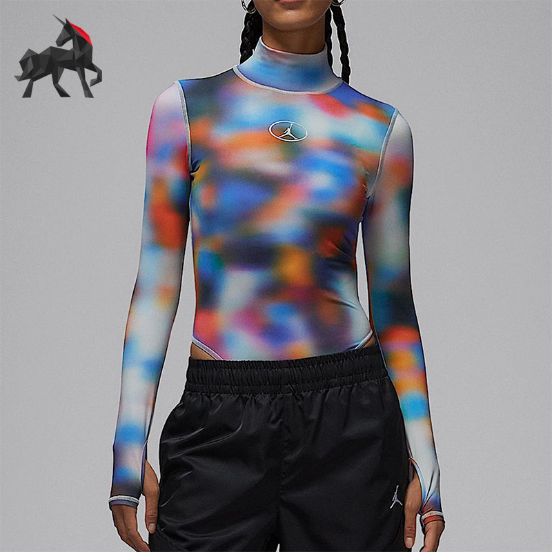 Nike/耐克正品JORDAN女士日常时尚立领长袖运动连体衣HV3335-043