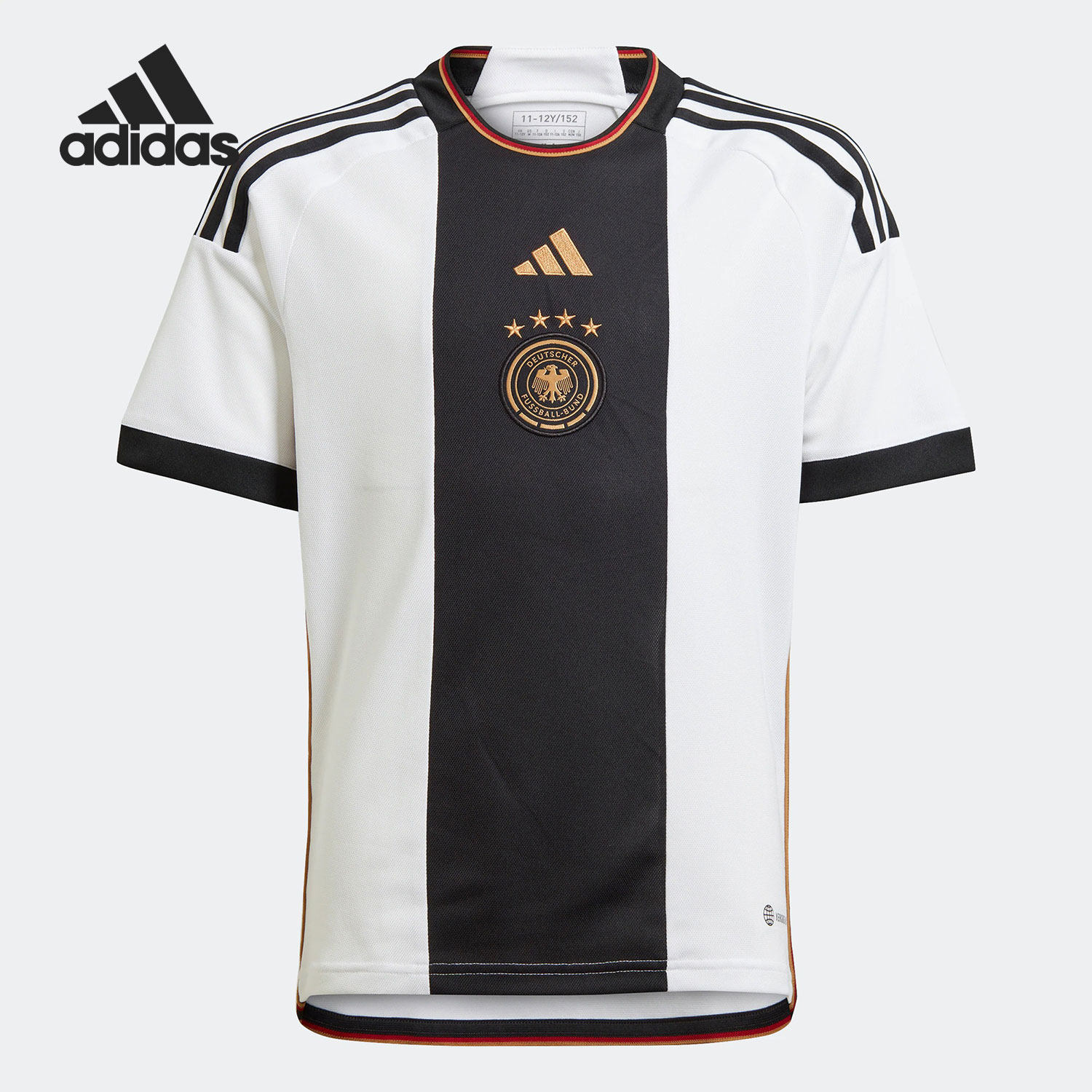 Adidas/阿迪达斯正品世界杯德国队主场大童运动足球球衣T恤HF1467