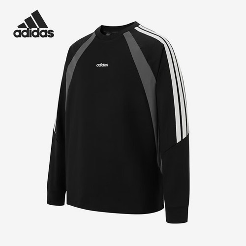 Adidas/阿迪达斯正品春秋男女复古运动休闲经典日常长袖T恤KG7145