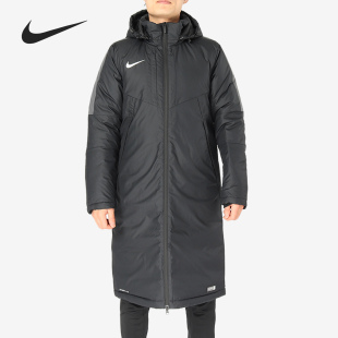 Nike/耐克正品冬季男子中长款拉链保暖中超足球棉衣AR4502