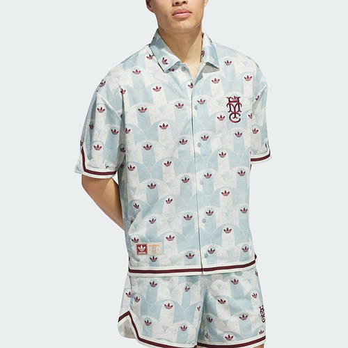Adidas/阿迪达斯正品三叶草男女同时尚休闲运动短袖T恤衬衫JC5974