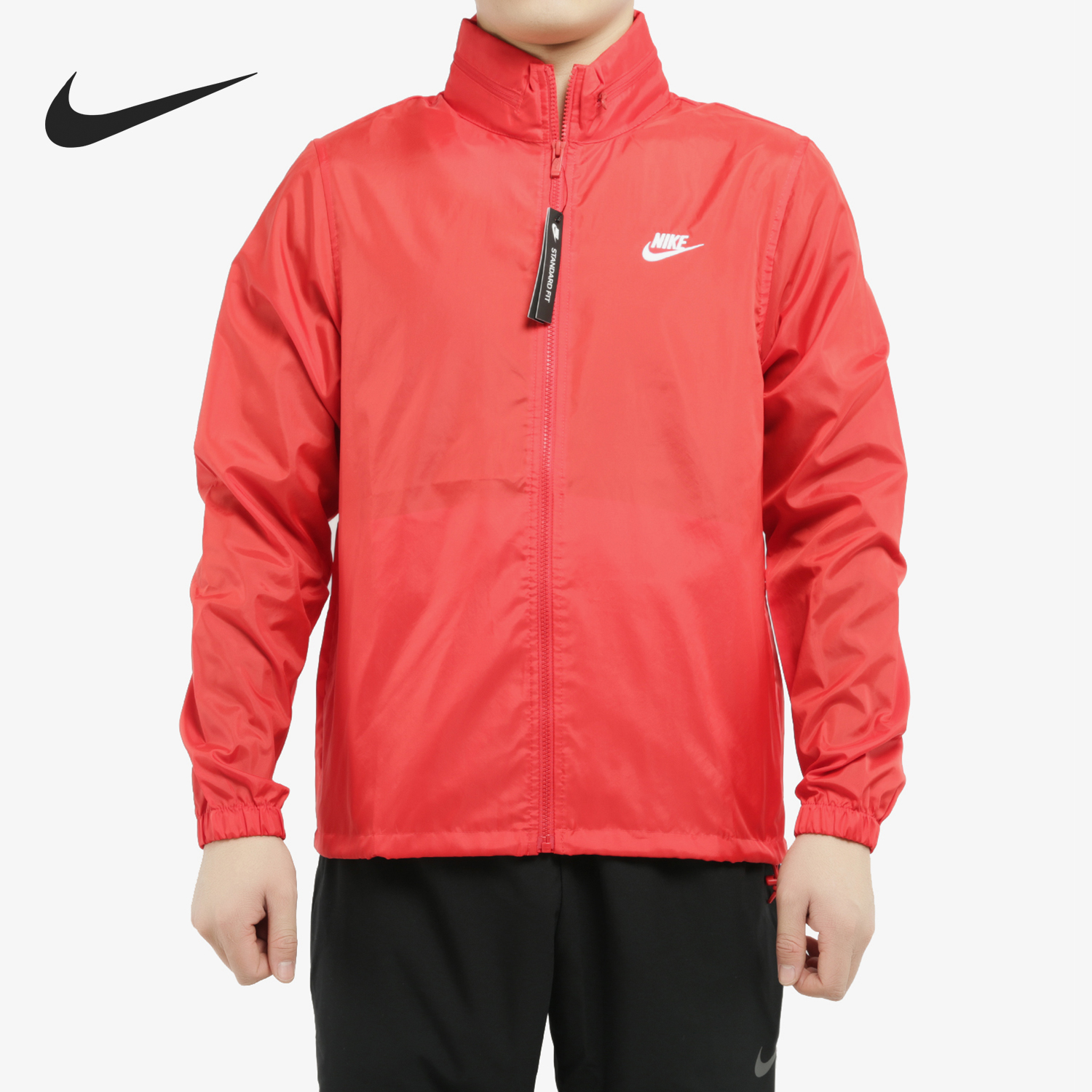 耐克男士梭织防风运动外套