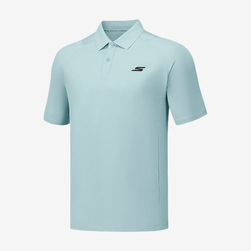 Skechers斯凯奇正品运动系列男短袖翻领衫P325M089-01N0
