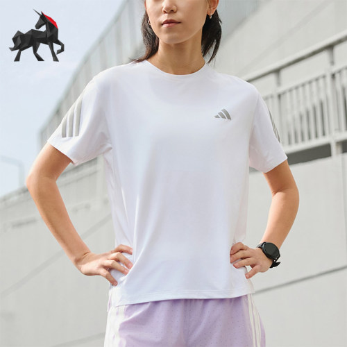 Adidas/阿迪达斯正品2026年新款女士轻便经典休闲短袖T恤JZ5115