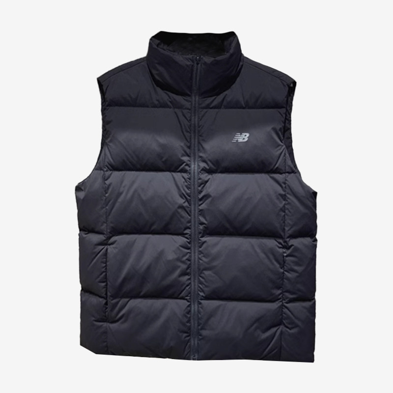 New Balance/NB正品冬季新款男子保暖立领羽绒马甲AMV44303-BK