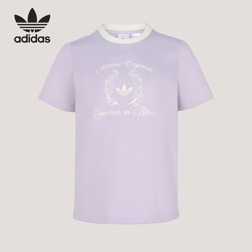 Adidas/阿迪达斯正品三叶草女士亲肤经典运动日常透气T恤KY5735