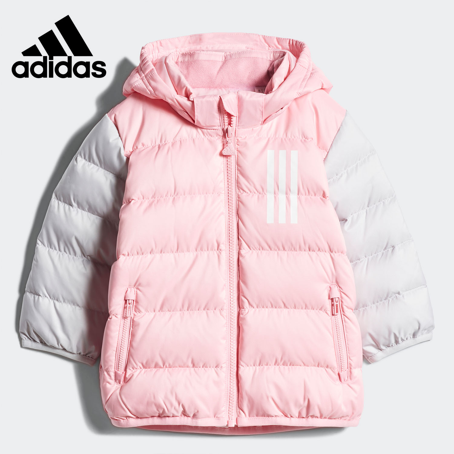 Adidas/阿迪达斯正品IN LL DOWN JK 婴童连帽运动羽绒服 EH4131