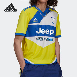 新款 2021秋季 男子透气运动休闲T恤GS1439 阿迪达斯正品 Adidas