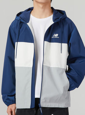 New Balance/NB正品新款男女复古连帽梭织夹克外套5AD38011-NV