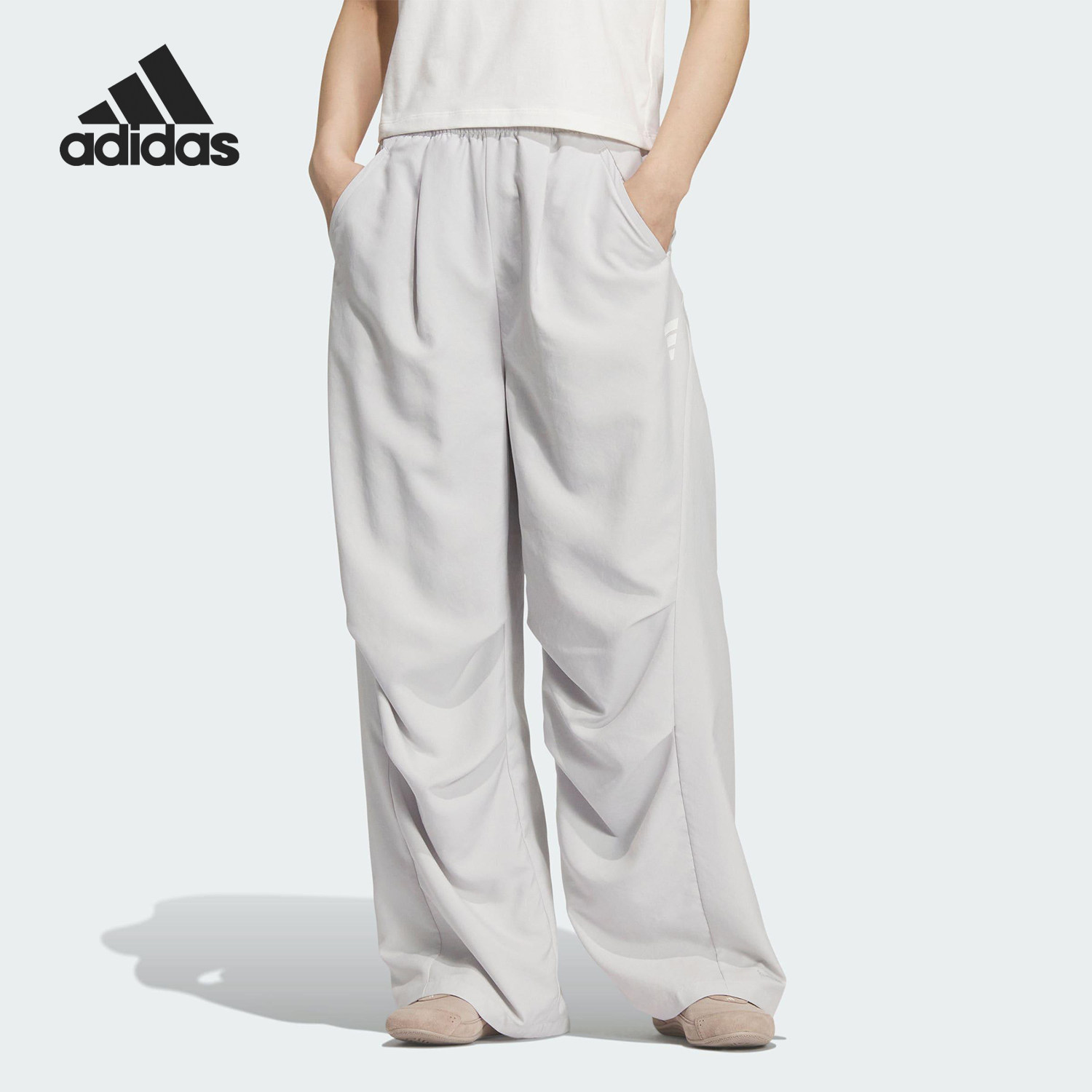 Adidas/阿迪达斯官方正品Future Style女士梭织宽松长裤KC5791