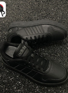 Adidas/阿迪达斯正品春季NEO轻便运动鞋黑色休闲鞋板鞋EE7422