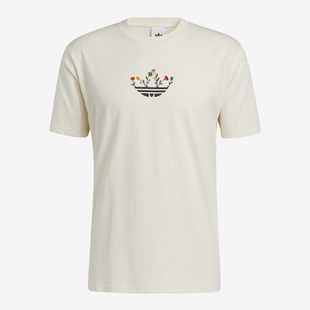 新款 Adidas 阿迪达斯正品 三叶草 T恤H32305 男子休闲透气短袖