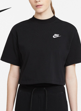 Nike/耐克正品夏季新款女子运动休闲透气圆领短袖CJ3758-011