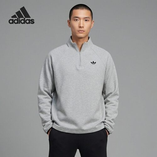 Adidas/阿迪达斯正品三叶草男士立领运动耐穿套头衫JX1508