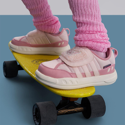 Adidas/阿迪达斯正品PUFFY SKIPPER小童休闲耐磨日常运动鞋KJ3901