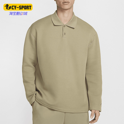 耐克男士复古翻领宽松休闲POLO衫