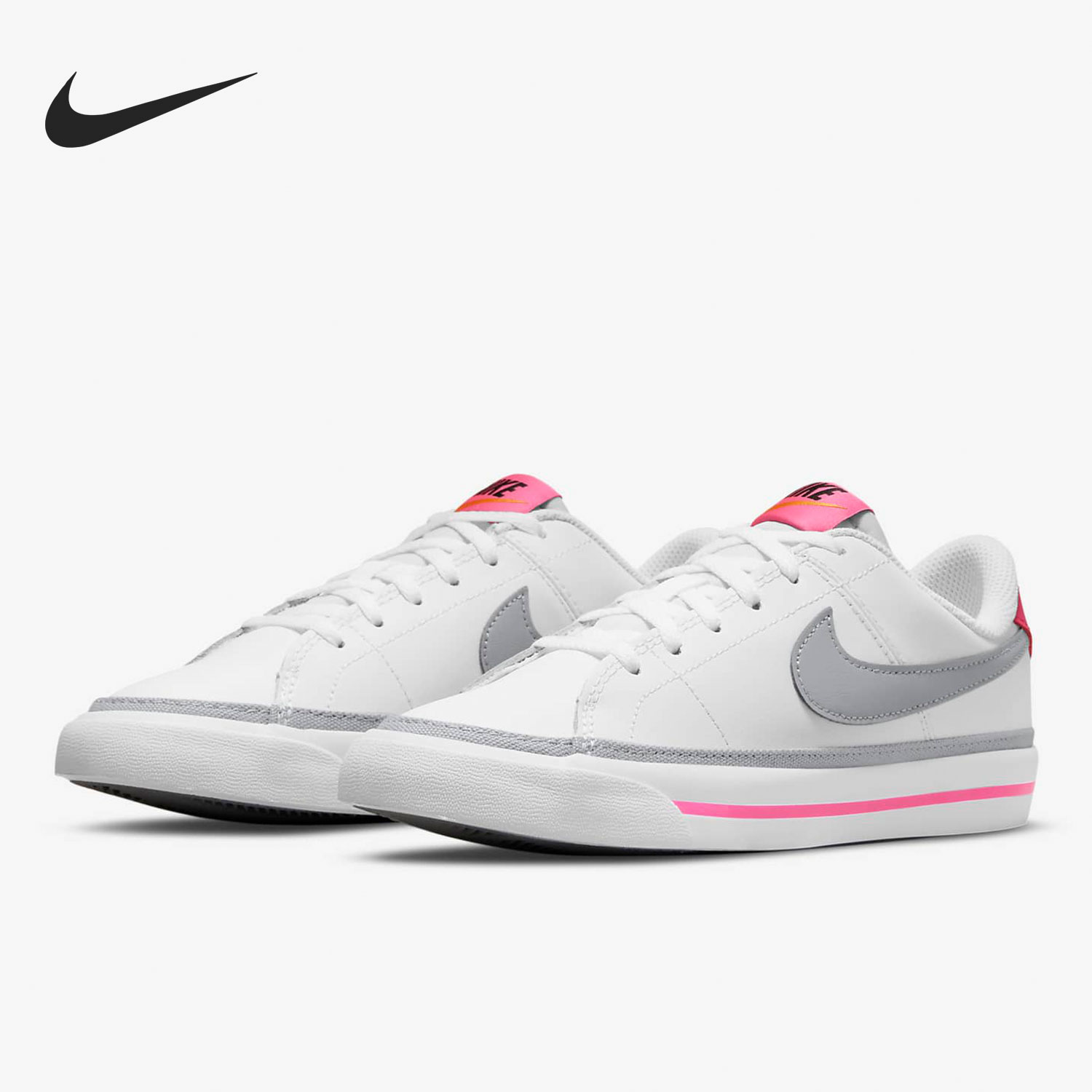 Nike/耐克正品COURT LEGACY(GS)女子大童休闲板鞋 DA5380-111
