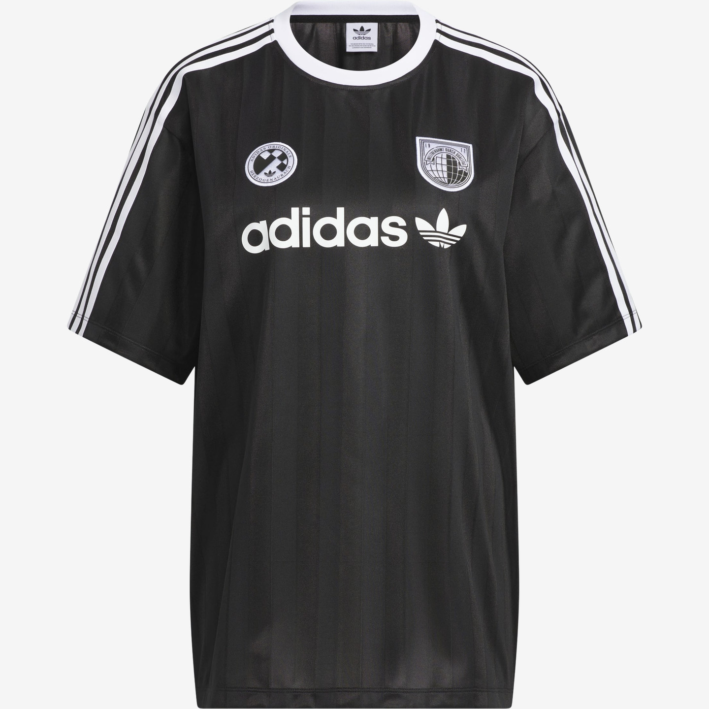 Adidas阿迪达斯正品SSL女款字母Logo圆领宽松短袖足球球衣HZ0844图片