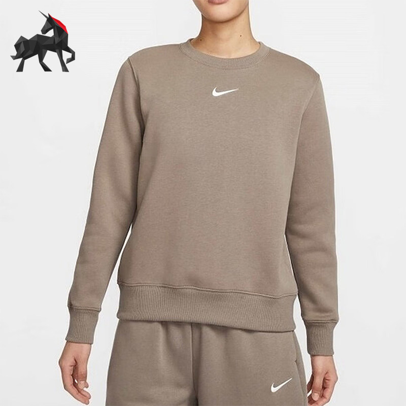 Nike/耐克正品2025新款女士宽松圆领运动保暖卫衣DQ5752-233