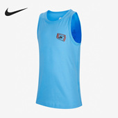 耐克正品 新款 大童运动休闲透气无袖 Nike 圆领背心FD0542 412