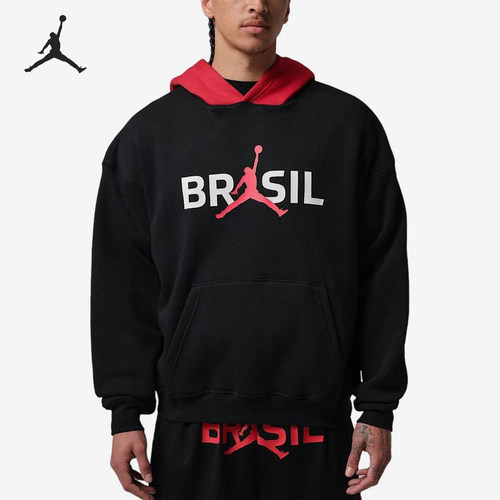 Nike/耐克正品Jordan男士加绒套头连帽长袖卫衣IF3899-010