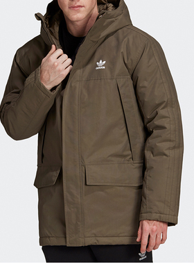 Adidas/阿迪达斯正品三叶草PARKA PADDE春季男子休闲棉服ED5835