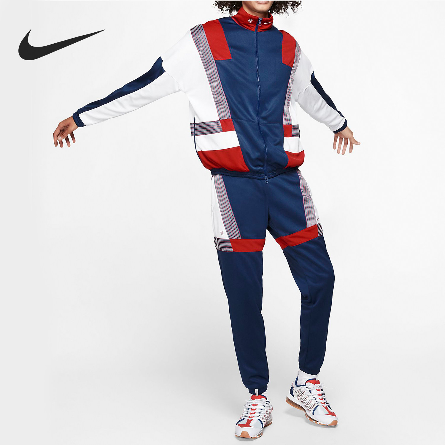 nike/耐克官方正品运动男士运动夹克休闲长袖长裤套装bq5431-455