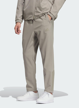 Adidas/阿迪达斯正品2025冬季款男士日常松紧腰修身长裤KQ8527
