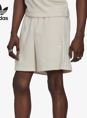 Adidas/阿迪达斯正品三叶草男士针织透气绒里运动短裤IB7726