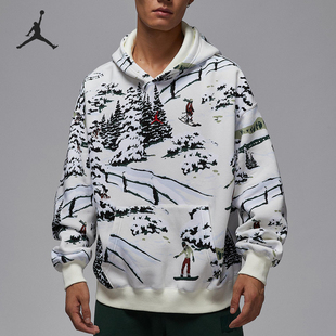 Nike/耐克官方正品JORDAN男士运动连帽套头针织卫衣HV1051-133