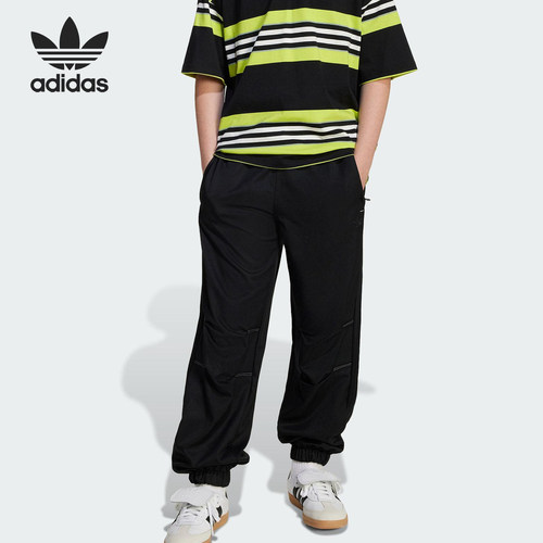 Adidas/阿迪达斯正品三叶草大童日常工装宽松运动休闲长裤JC7318