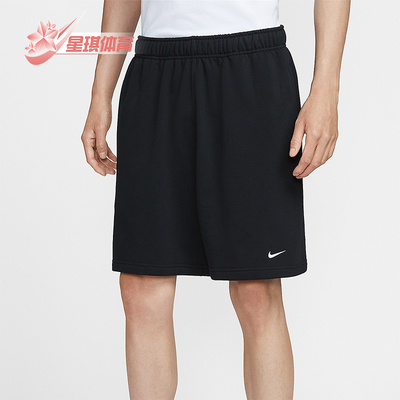 Nike/耐克正品Swoosh 男士宽松简约运动柔软针织短裤IM3397-010