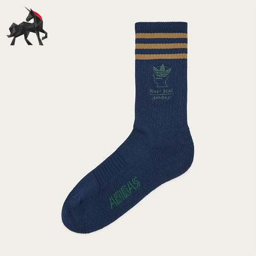 Adidas/阿迪达斯正品三叶草男女款时尚经典针织袜子一双装JN2408