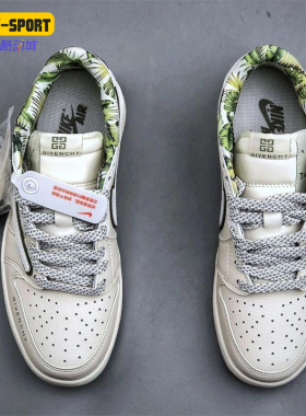 Nike/耐克正品JORDANAirJordan1Low新款白绿色经典板鞋DZ3140-102