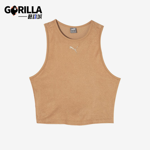 Puma/彪马正品24新款女士无袖瑜伽健身训练经典运动背心684356-63