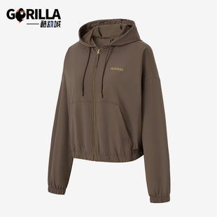 KNIT Adidas DRY JKT女士户外连帽运动外套KA3938 阿迪达斯正品