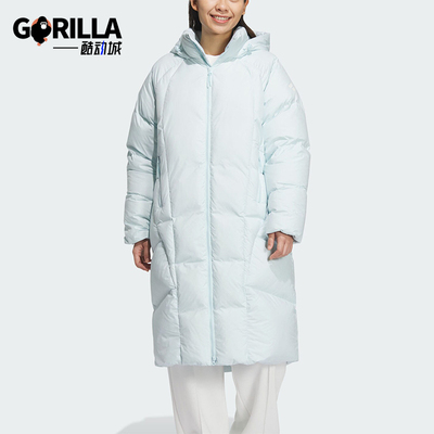 Adidas/阿迪达斯正品新款女士宽松休闲保暖连帽羽绒服JN4147